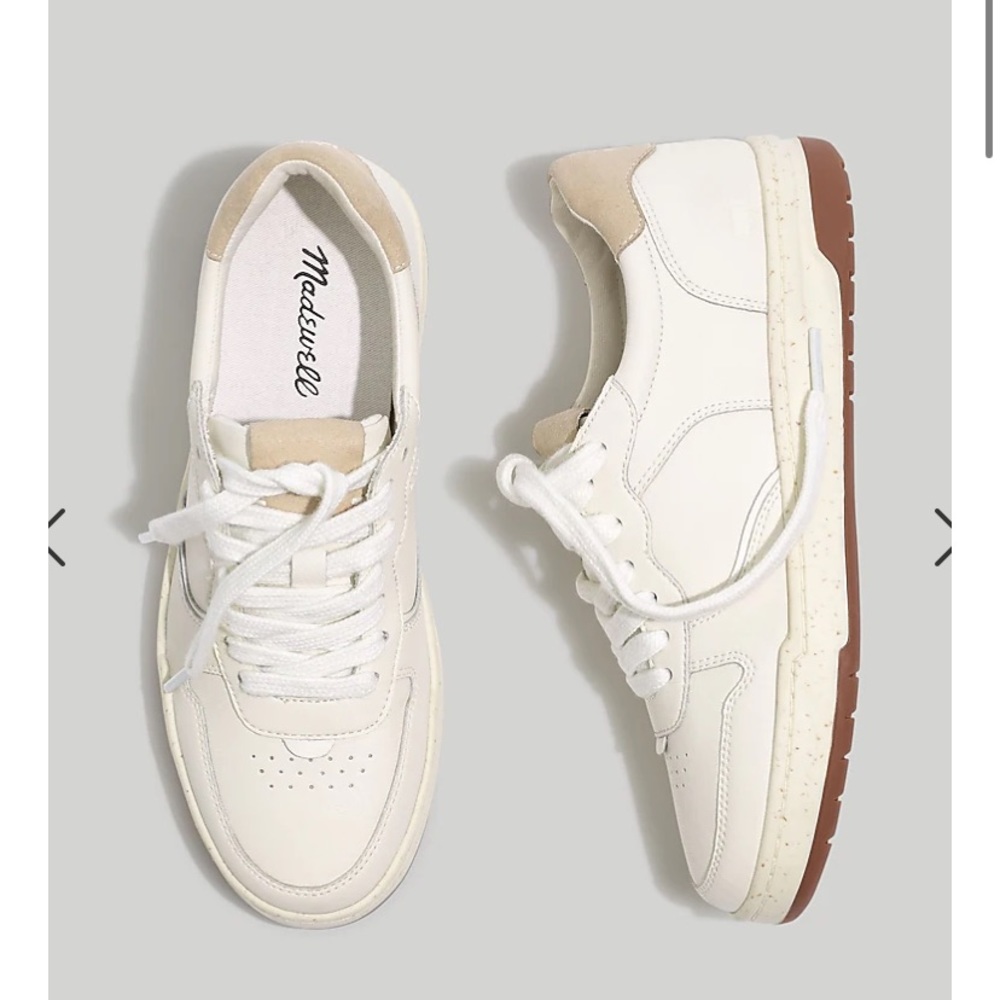 Madewell Court Sneakers in White Leather